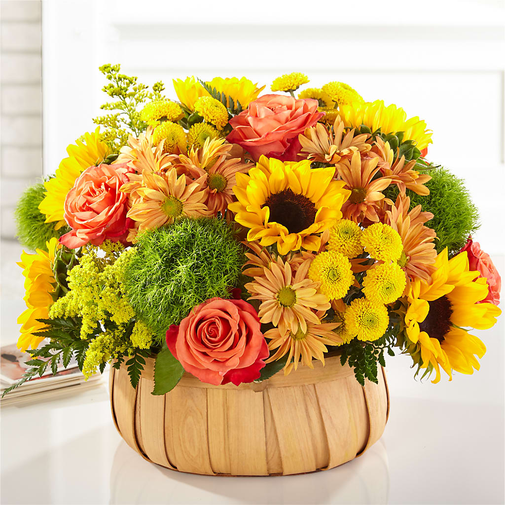 Harvest Sunflower Basket – Samantha Rose Designs, Marietta GA