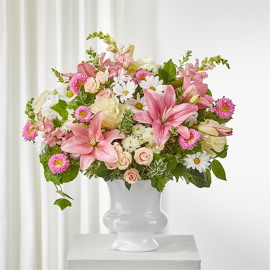 Empathetic Blooms Urn Arrangement – Samantha Rose Designs, Marietta GA