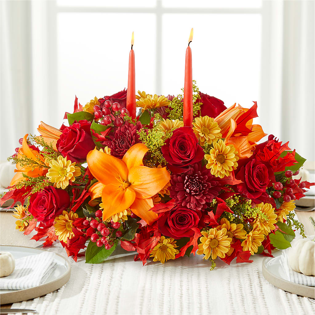 Autumn's Embrace Centerpiece – Samantha Rose Designs, Marietta GA