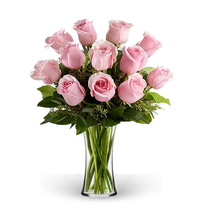 Long Stem Pink Roses