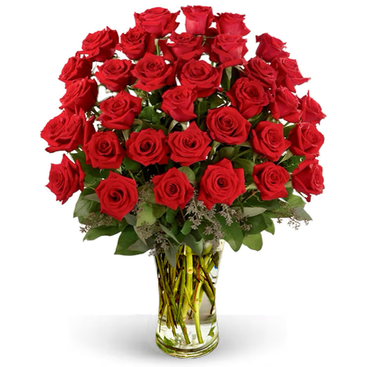 Long Stem Red Roses