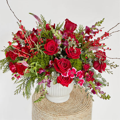 Big Red Bow Bouquet –  Samantha Rose Designs, Marietta GA