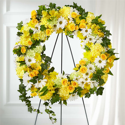 Golden Remembrance Wreath –  Samantha Rose Designs, Marietta GA