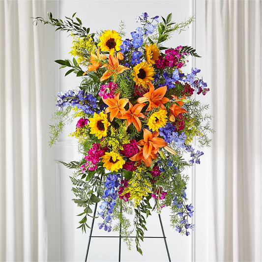 Sunlit Memories Standing Spray (Standard) –  Samantha Rose Designs, Marietta GA