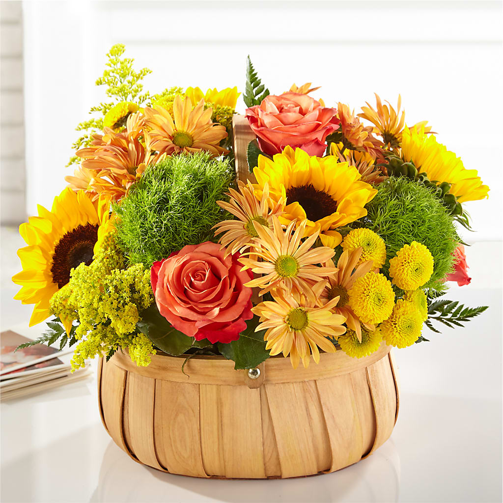 Harvest Sunflower Basket –  Samantha Rose Designs, Marietta GA