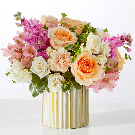 Paradise Bouquet with Ivory Vase –  Samantha Rose Designs, Marietta GA